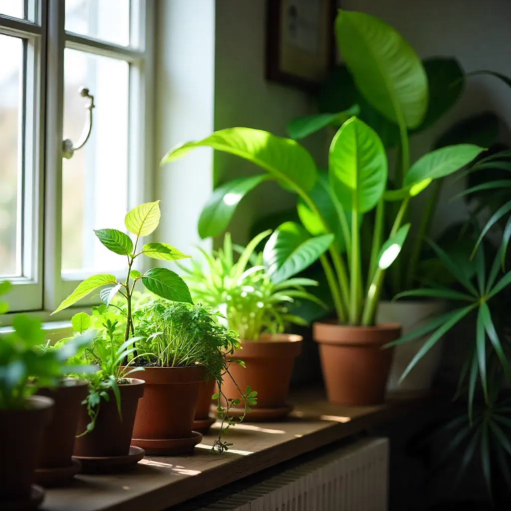 Plants surviving in minimal light environments