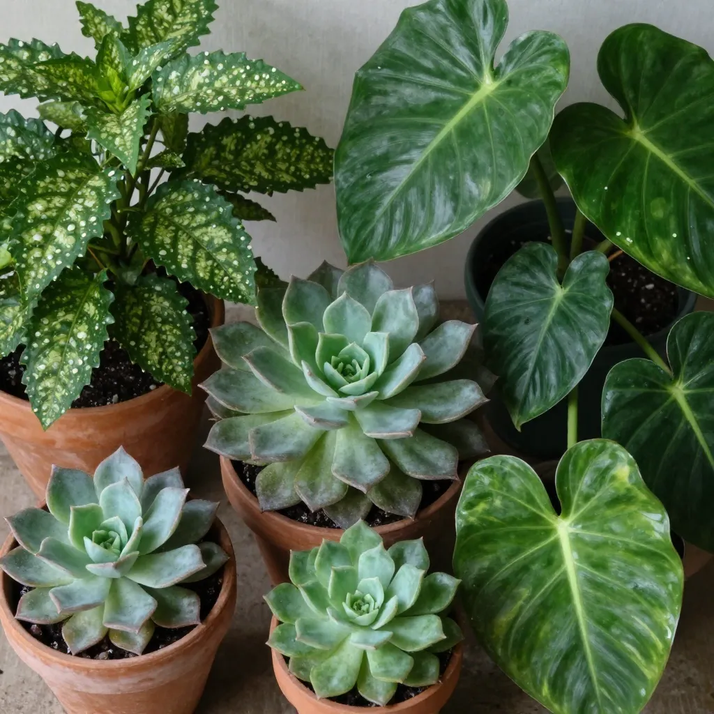 Low-maintenance plant collection